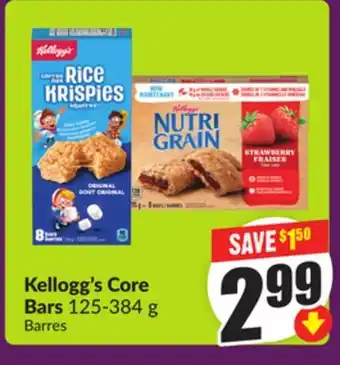 Chalo FreshCo Kellogg's Core Bars 125-384 g offer