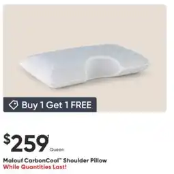 Sleep Country Malouf CarbonCool Shoulder Pillow offer