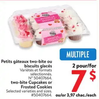 Walmart Two Bite Cupcakes and Frosted Cookies offer