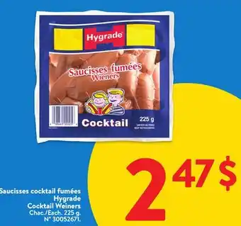 Walmart Hygrade Cocktail Weiners offer