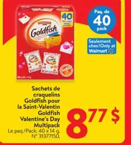 Walmart Goldfish Valentine's Day Multipack offer