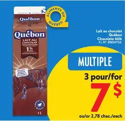 Walmart Quebon Chocolate Milk offer