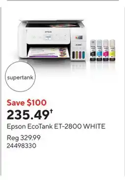 Staples Epson EcoTank ET-2800 WHITE offer