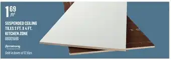 Canac Suspended Ceiling Tiles 2 ft. X 4 ft. Kitchen Zone offer