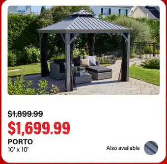 Club Piscine Porto 10x10 Gazebo, sun shelter, shelter, outdooring, Pergola offer