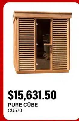 Club Piscine Sauna CU570 Saunas, Pure Cube Sauna, Pure Cube, Spa, relaxation, steam, heat offer