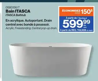 Patrick Morin ITASCA Bathtub offer