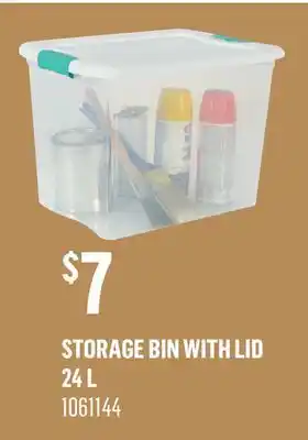 Canac Storage Bin with Lid 24 L offer