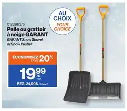 Patrick Morin GARANT Snow Shovel or Snow Pusher offer