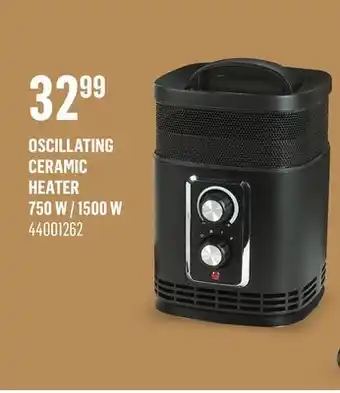 Canac Oscillating Ceramic Heater 750 W / 1500 W offer