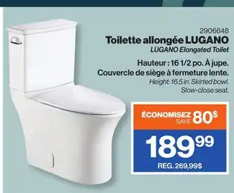 Patrick Morin LUGANO Elongated Toilet offer