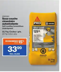 Patrick Morin Self-Levelling Cementitious Underlayment offer