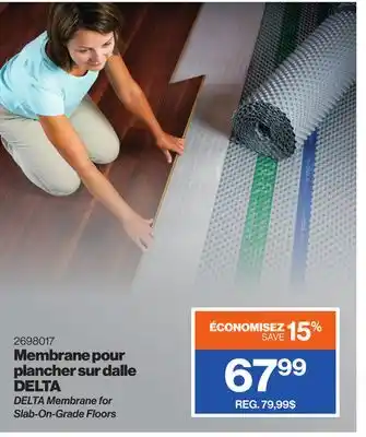 Patrick Morin DELTA Membrane for Slab-On-Grade Floors offer