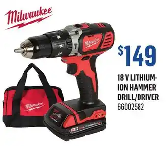 Canac 18 V Lithium-ion Hammer Drill/Driver offer