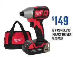 Canac 18 V Cordless Impact Driver offer