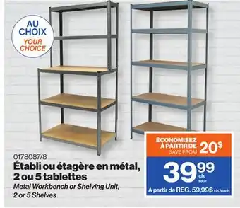 Patrick Morin Metal Workbench or Shelving Unit offer