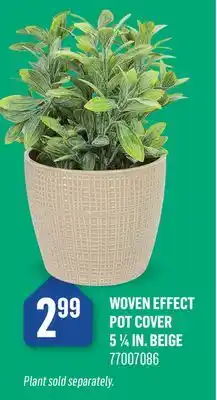 Canac Woven Effect Pot Cover 5 1/4 in offer