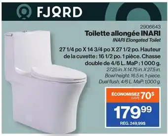 Patrick Morin INARI Elongated Toilet offer