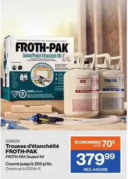 Patrick Morin FROTH-PAK Sealant Kit offer