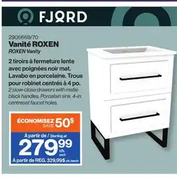 Patrick Morin ROXEN Vanity offer