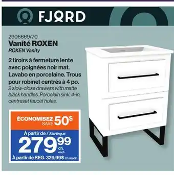 Patrick Morin ROXEN Vanity offer