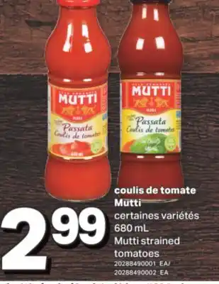 L'Intermarché COULIS DE TOMATE MUTTI,680 ml offer