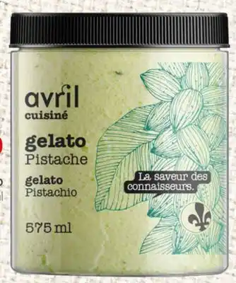 Avril Sorbet ou gelato offer