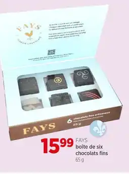 Avril Boîte de six chocolats fins offer