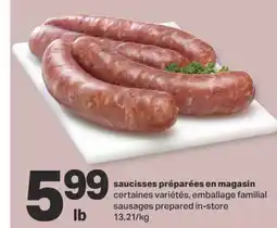 L'Intermarché SAUCISSES PRÉPARÉES EN MAGASIN offer