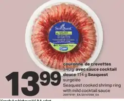 L'Intermarché COURONNE DE CREVETTES 340 G AVEC SAUCE COCKTAIL DOUCE 114 G offer