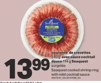 L'Intermarché COURONNE DE CREVETTES 340 G AVEC SAUCE COCKTAIL DOUCE 114 G offer