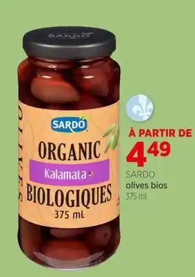 Avril SARDO olives bios offer