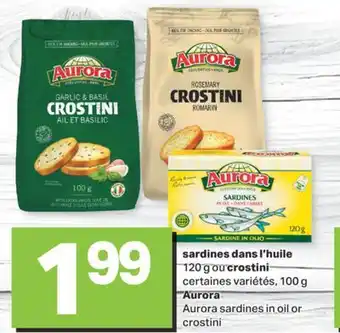 L'Intermarché SARDINES DANS L'HUILE 120G OU CROSTINI, 100 G offer