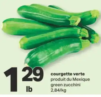 L'Intermarché COURGETTE VERTE offer