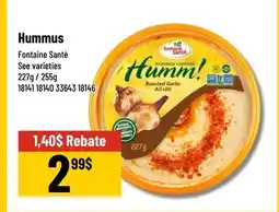 Mayrand Fontaine Santé Hummus offer