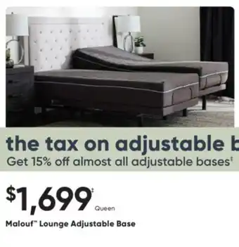 Dormez Vous Malouf Lounge Adjustable Base offer