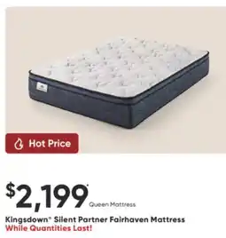 Dormez Vous Kingsdown Silent Partner Fairhaven Mattress offer