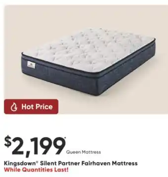 Dormez Vous Kingsdown Silent Partner Fairhaven Mattress offer