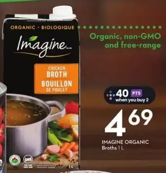 Sobeys Imagine organic broths offer