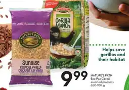 Sobeys Nature's path eco pac cereal offer