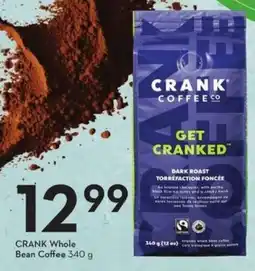 Sobeys Crank whole bean coffee offer