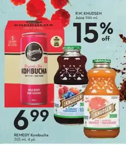 Sobeys Remedy kombucha offer