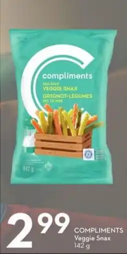 Sobeys Compliments veggie snax offer