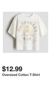 H&M Oversized Cotton T-Shirt offer