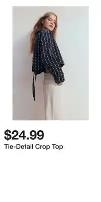 H&M Tie-Detail Crop Top offer