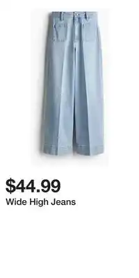 H&M Wide High Jeans offer