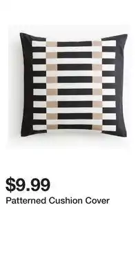 H&M Patterned Cushion Cover offer