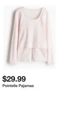 H&M Pointelle Pajamas offer