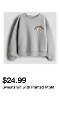 H&M Sweatshirt with Printed Motif offer