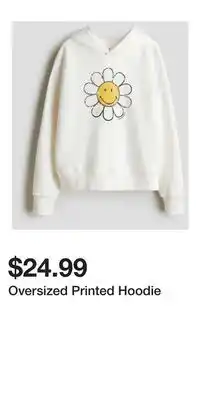 H&M Oversized Printed Hoodie offer